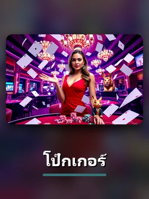 โต๊ะโป๊กเกอร์สดในคาสิโน TH68