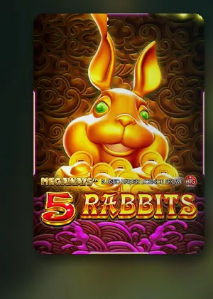ปกสล็อต 5 Rabbits Megaways ในล็อบบี้เกมของ TH68